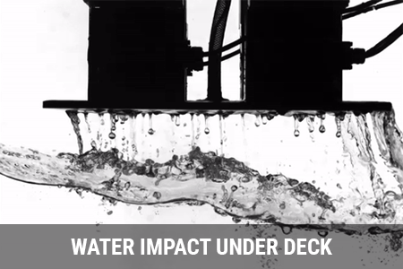 Water impact under deck