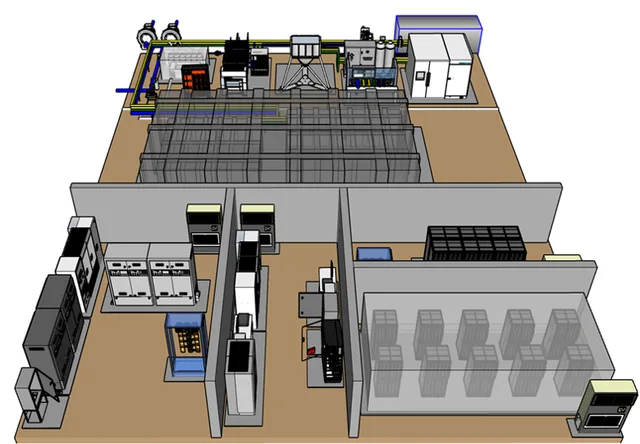 Hydrogen fuel-cell and energy-storage test bed